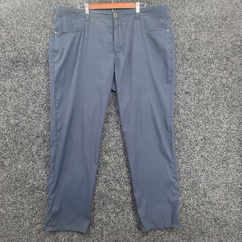 Tommy Bahama Boracay Pants Mens 42x32 Blue Five Pocket Flat Front Straight Leg